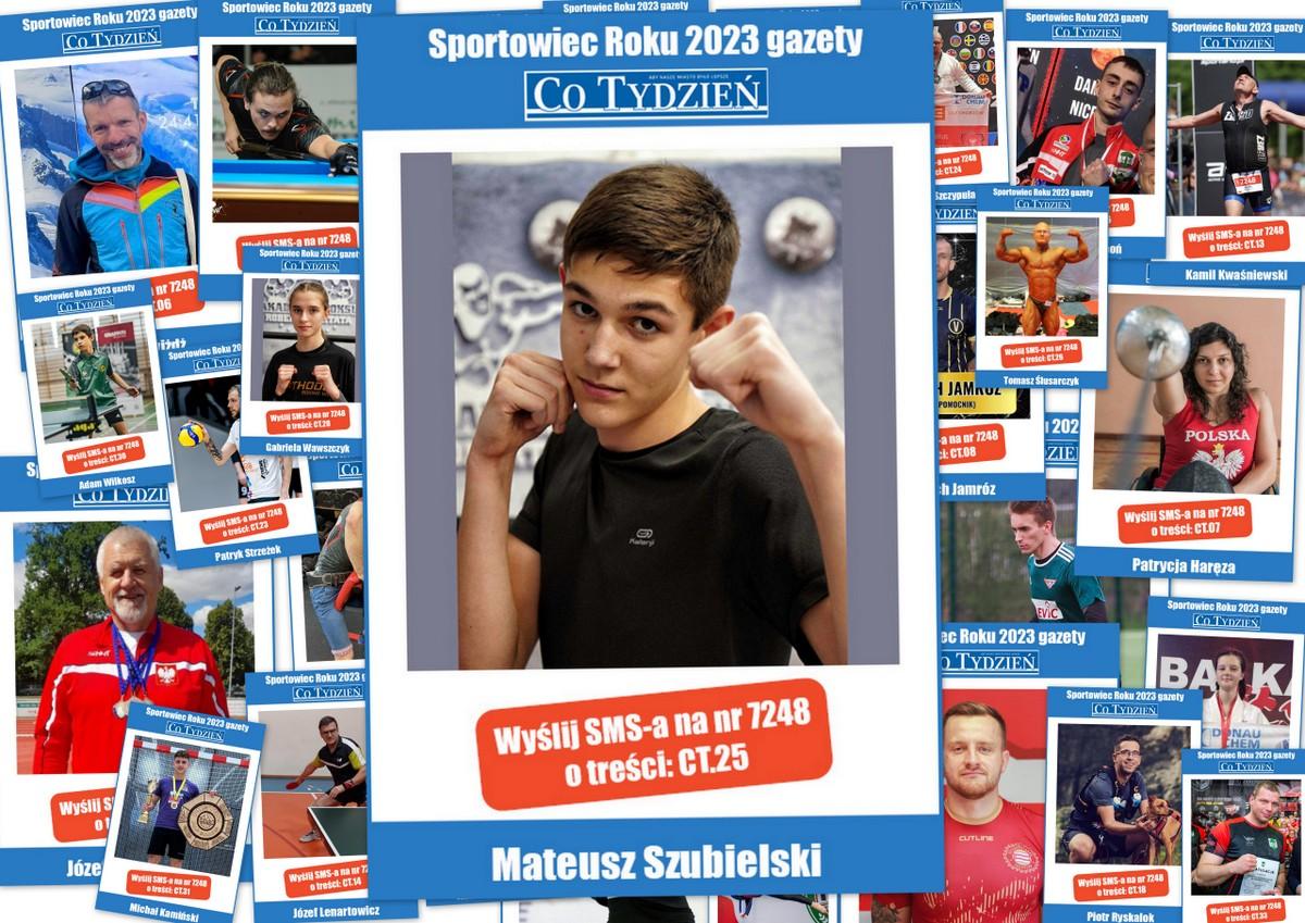 Mateusz Szubielski nominowany w plebiscycie Najpopularniejszy Sportowiec Roku 2023 w Jaworznie