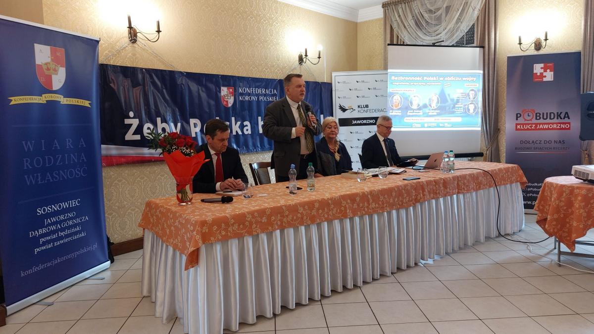 Spotkanie pt. „Bezbronność Polski w obliczu wojny - zagrożenia, przyczyny, wyzwania”
