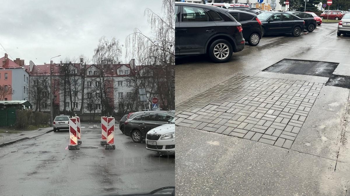 Naprawa nawierzchni na ulicy Gwarków