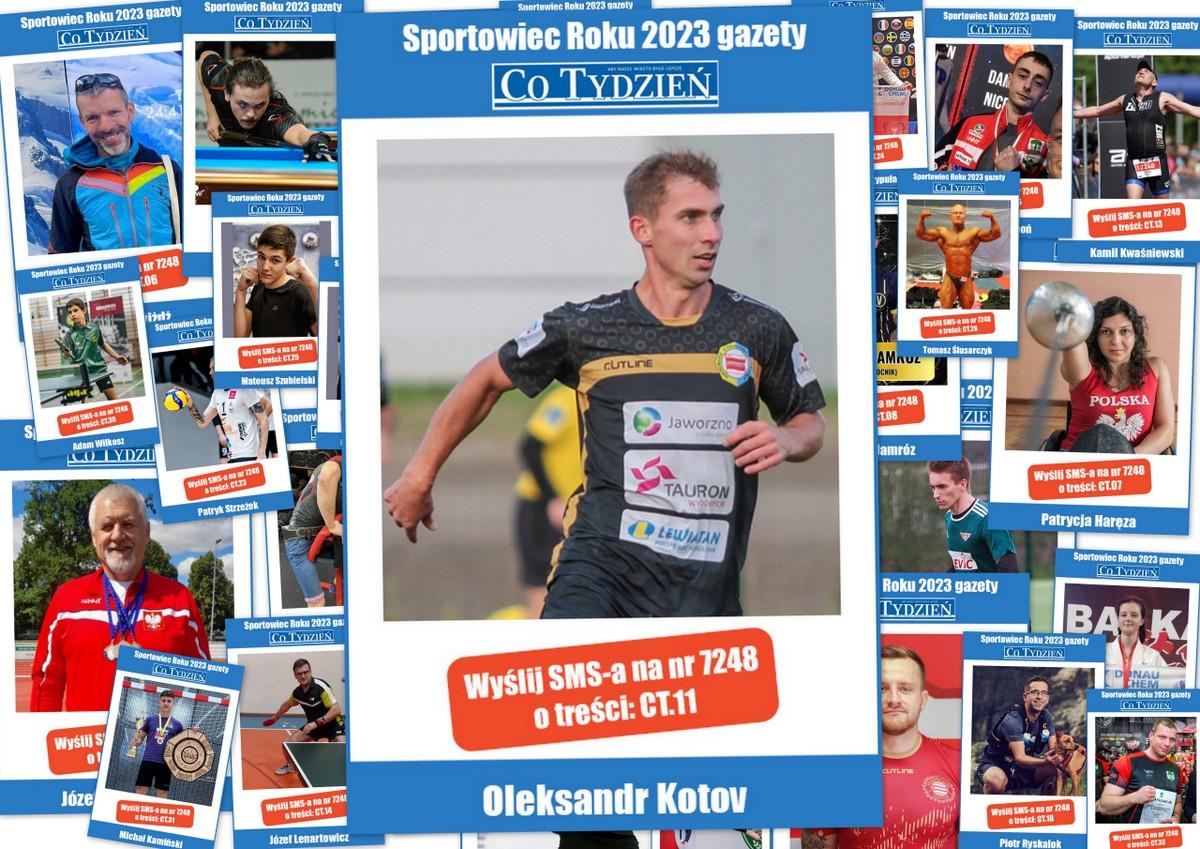 Oleksandr Kotov nominowany w plebiscycie Najpopularniejszy Sportowiec Roku 2023 w Jaworznie