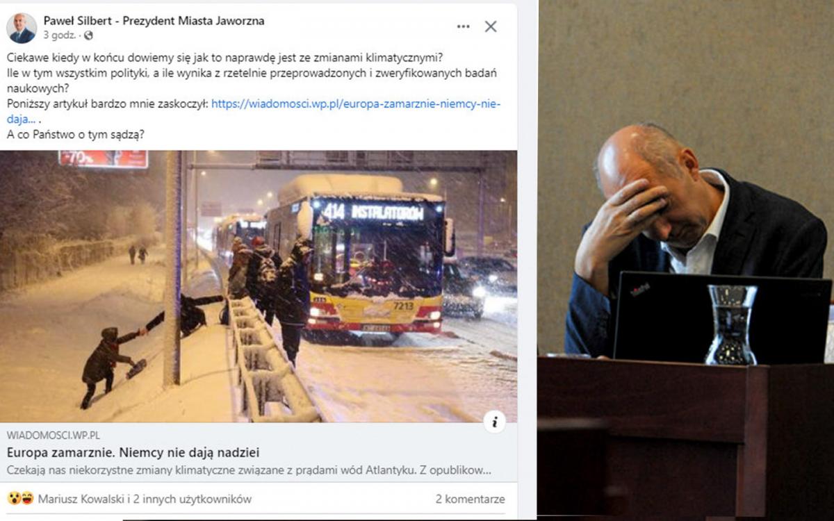W Jaworznie wycięto 300 hektarów lasów, a teraz Paweł Silbert pyta Facebooka o zmiany klimatyczne!?