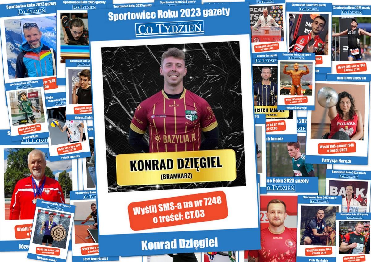 Konrad Dzięgiel nominowany w plebiscycie Najpopularniejszy Sportowiec Roku 2023 w Jaworznie