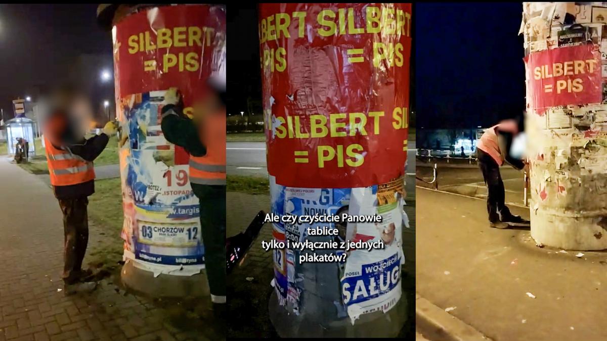 Plakatowa walka z polityką w tle. Plakaty 