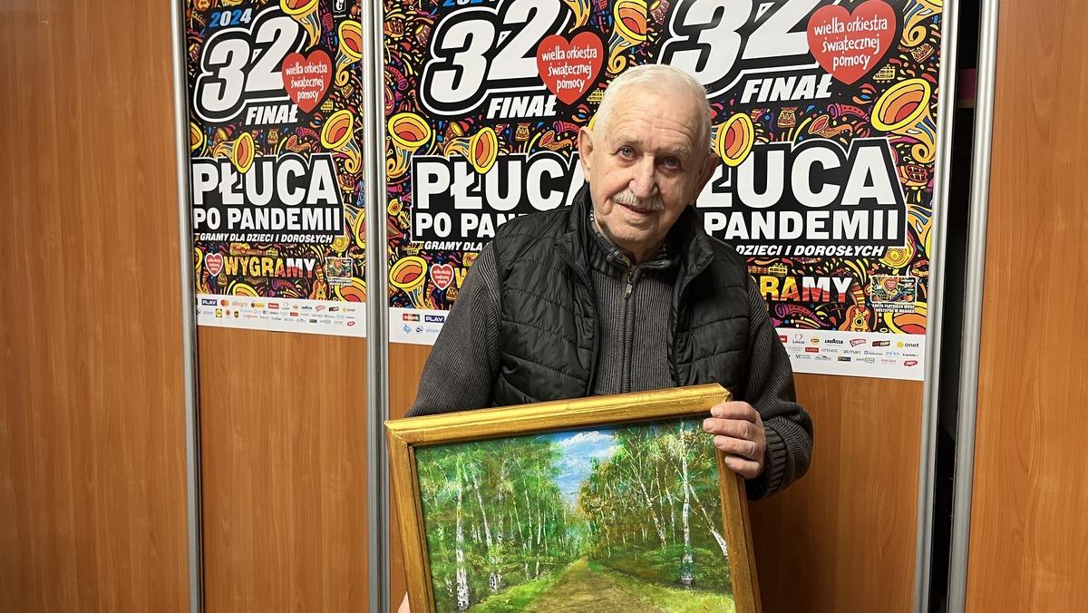Własnoręcznie malowane obrazy na aukcję WOŚP 2024
