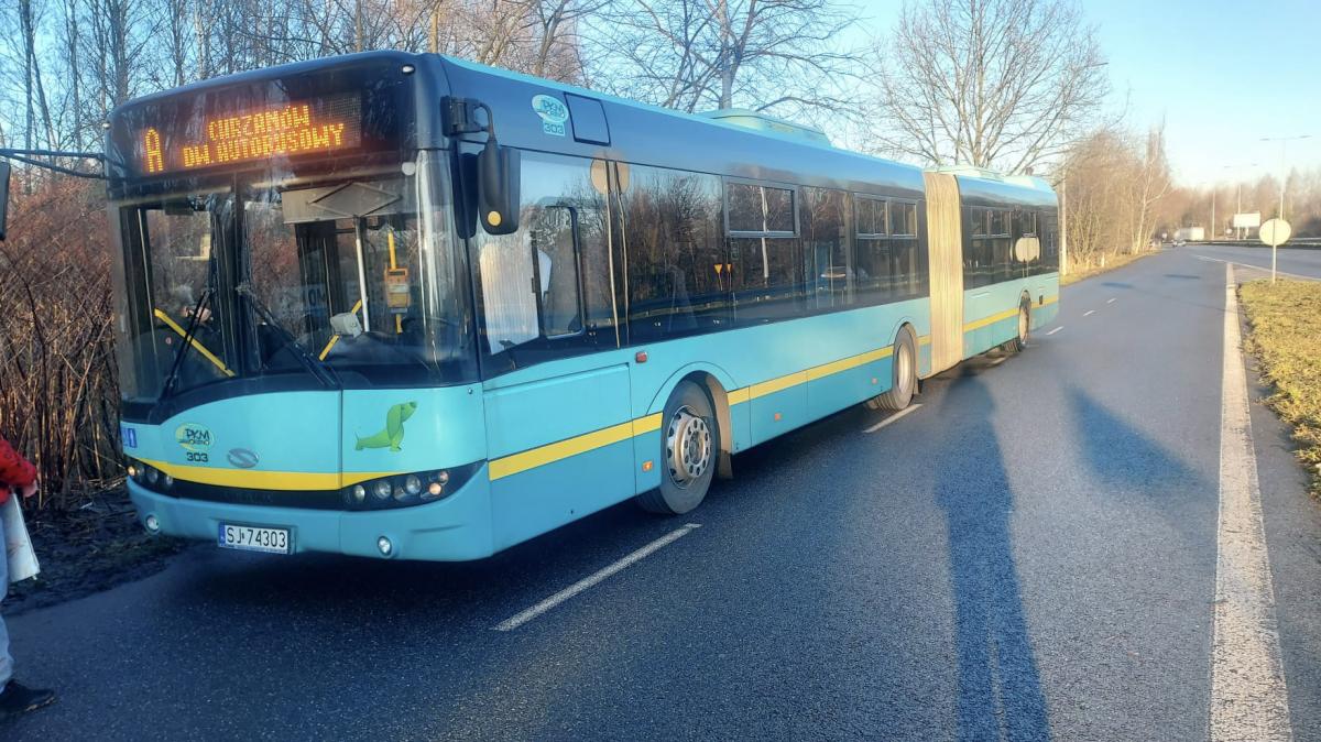 Awaria autobusu A w Mysłowicach