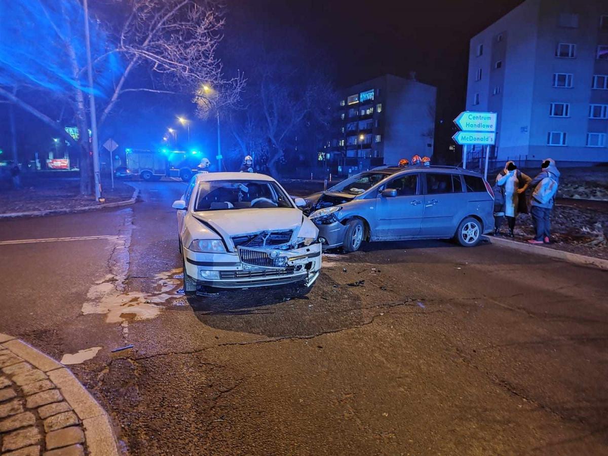 Kolizja przy ul. Katowickiej
