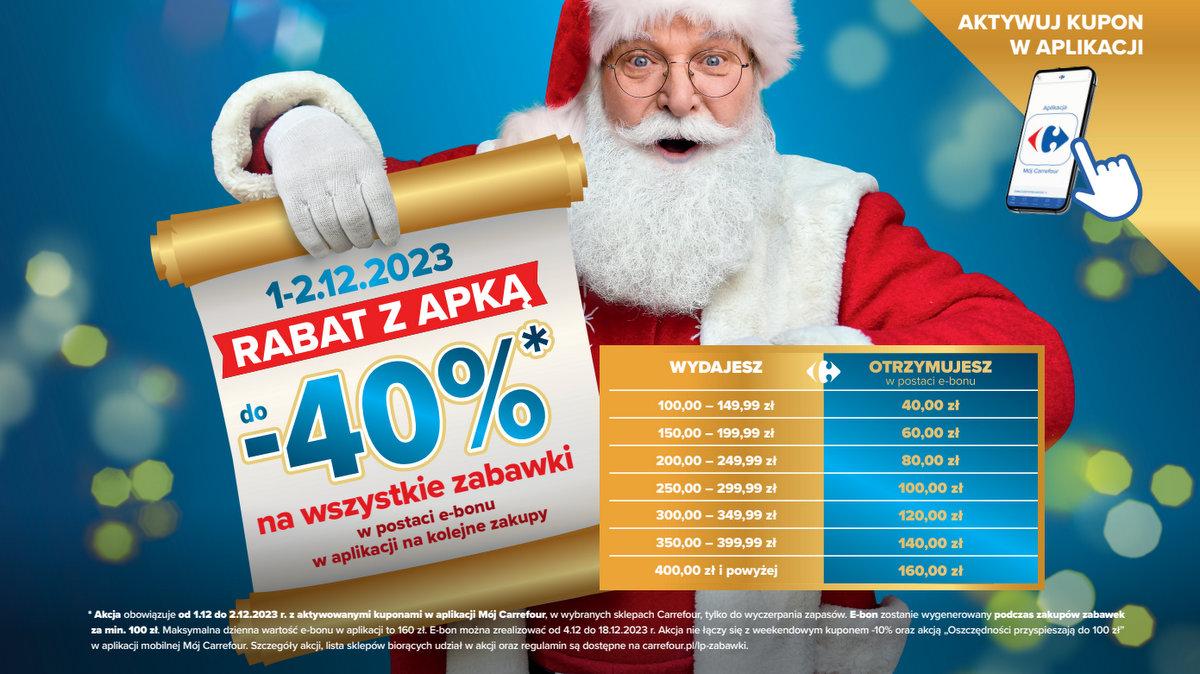 Promocja w Carrefour. Zyskaj do 40% zniżki na świąteczne zakupy