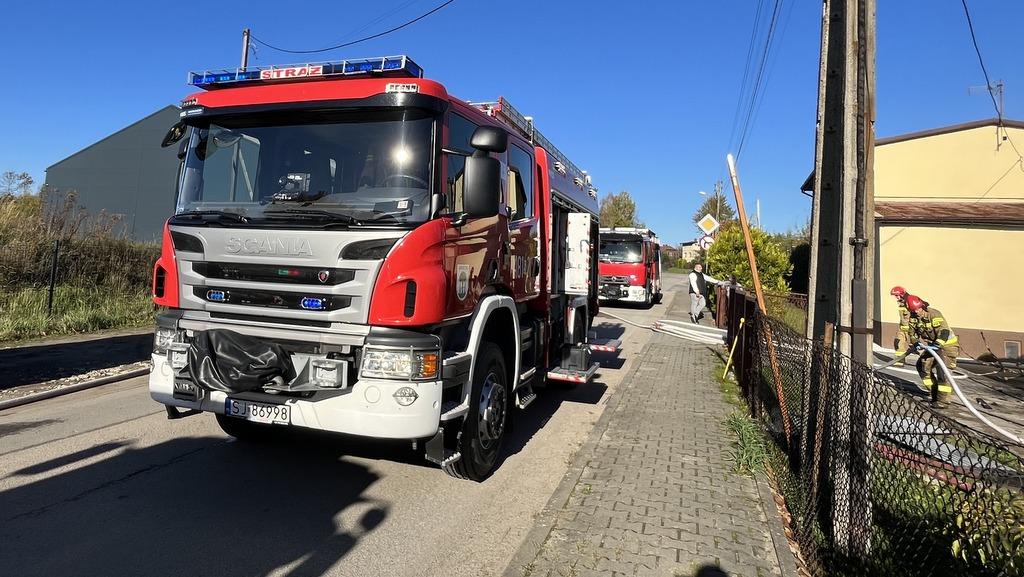 Pożar garażu na ulicy Elektryków