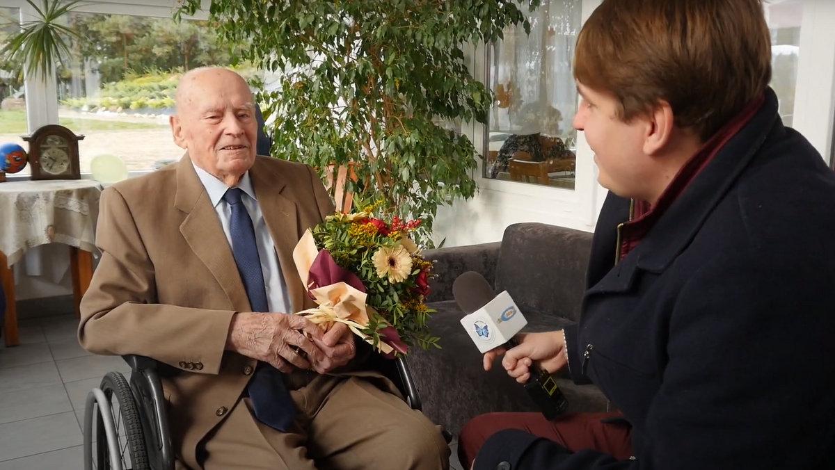 100. urodziny jaworznianina Antoniego Fidytka