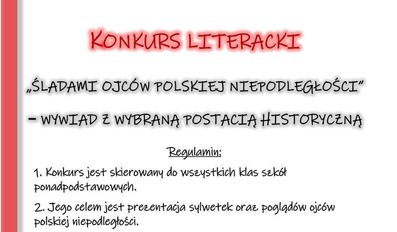 Pamiętamy o naszych bohaterach - konkurs literacki LOK