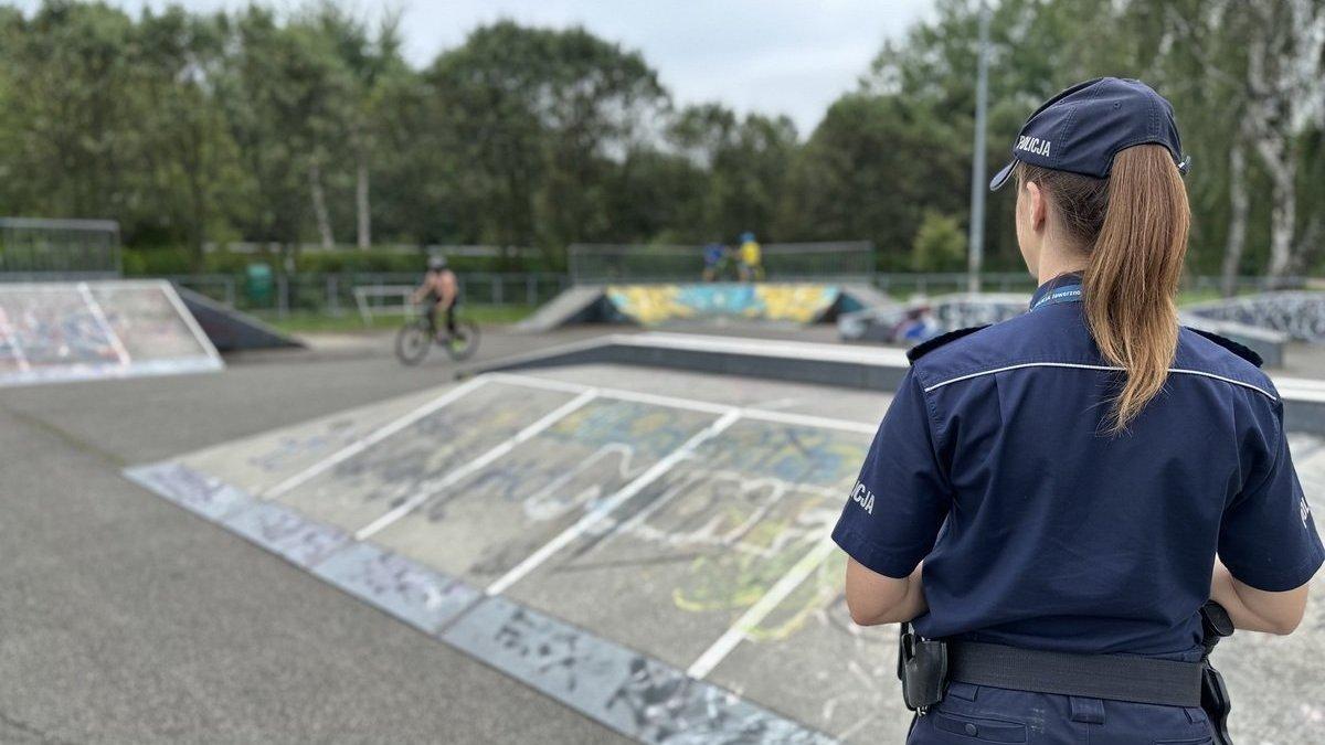 Policja pojawiła się w skateparku w Jaworznie