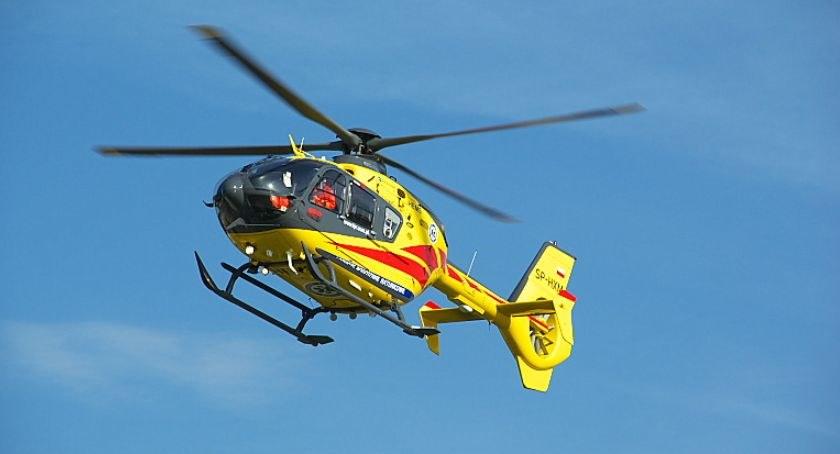 Wypadek na autostradzie A4. Na miejscu interweniował LPR