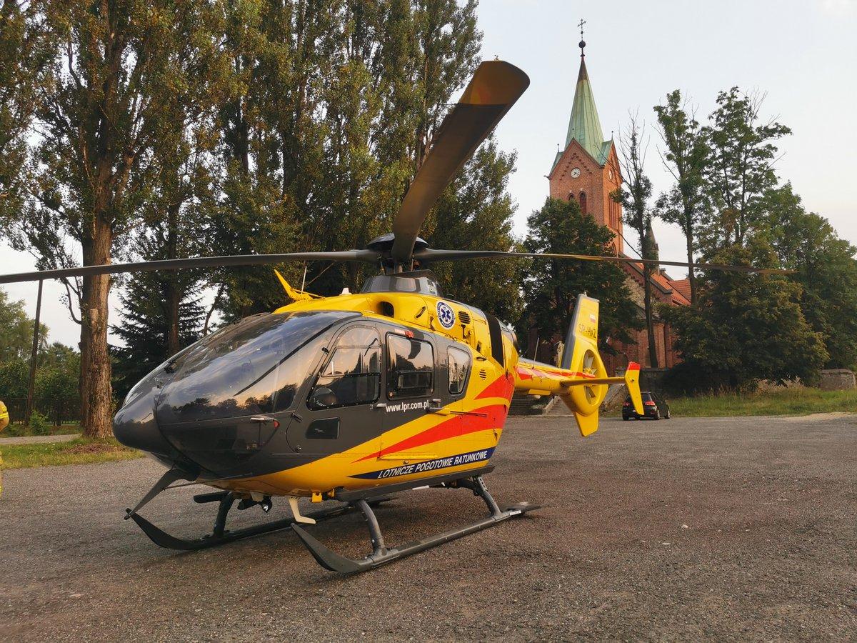 Na pomoc kobiecie wezwano śmigłowiec LPR-u