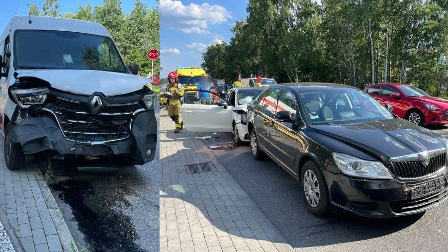 64-latek sprawcą kolizji 4 samochodów na Martyniaków