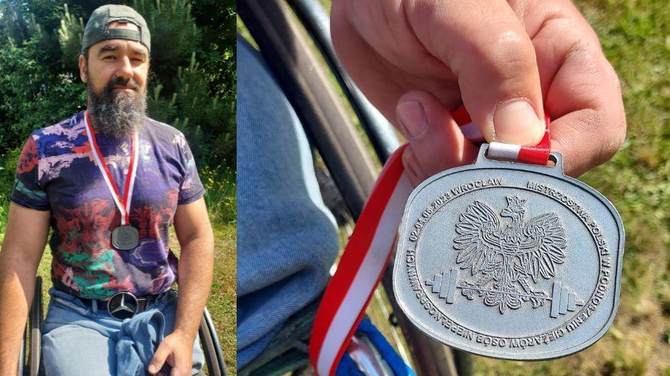 Robert Studziżba został wicemistrzem Polski w wyciskaniu sztangi leżąc