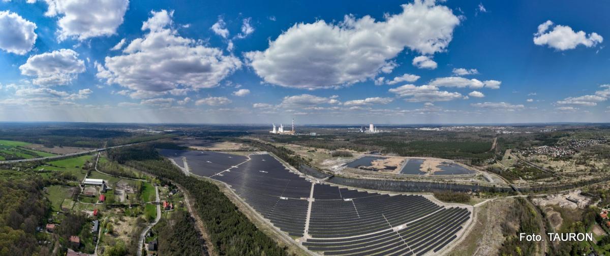 Największej farma fotowoltaiczna TAURONA na ukończeniu 