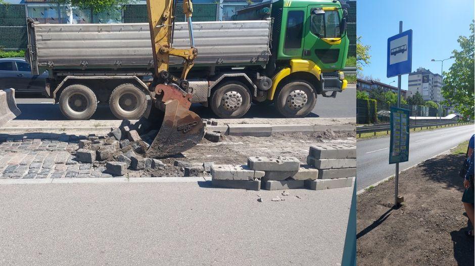 Przystanki przeniesione. Trwa wymiana nawierzchni zatok autobusowych
