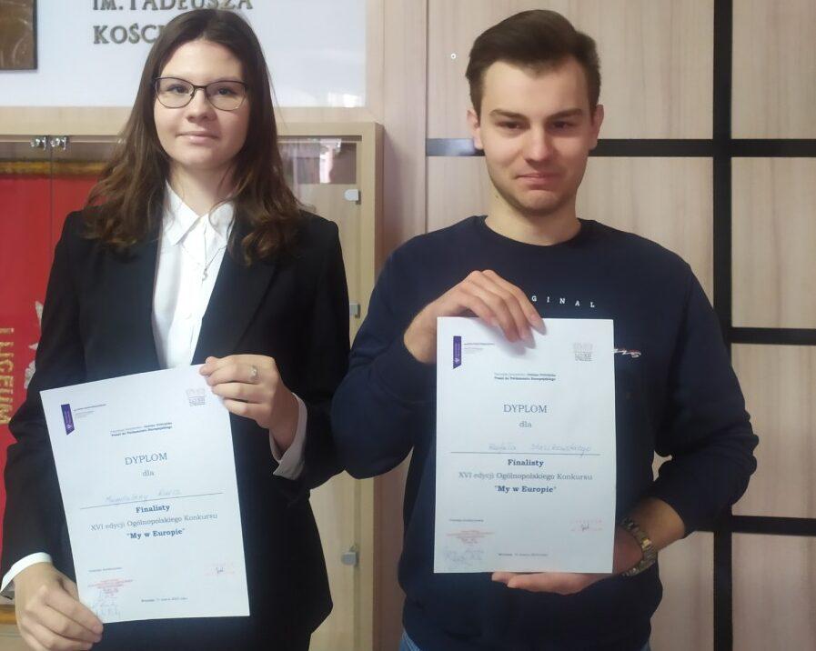 My w Europie – laureaci konkursu z I LO