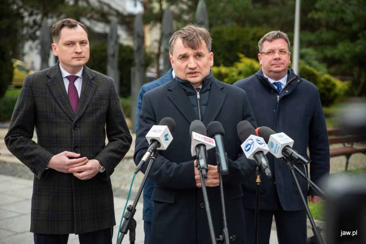 Zbigniew Ziobro w Jaworznie. Odbyła się konferencja prasowa