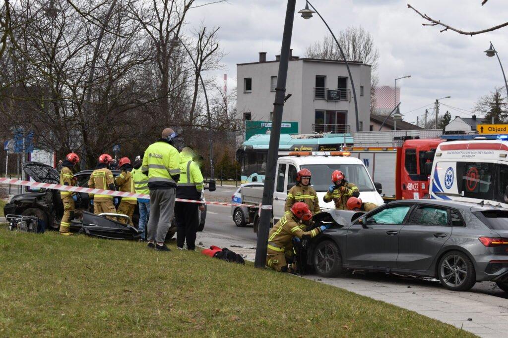 Groźny wypadek w centrum Jaworzna