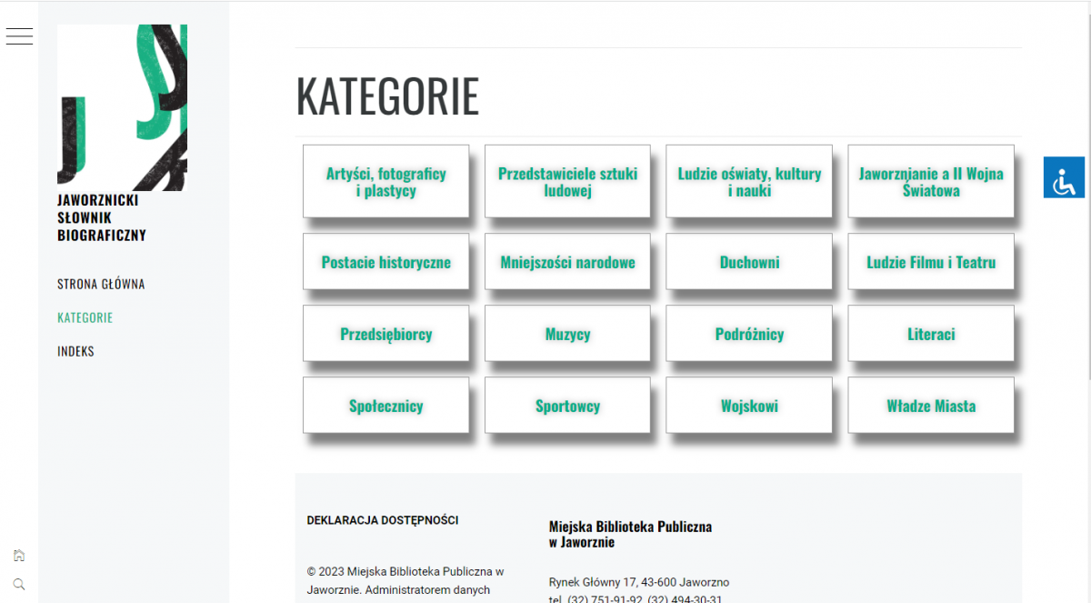 Platforma Jaworznickiego Słownika Biograficznego już działa
