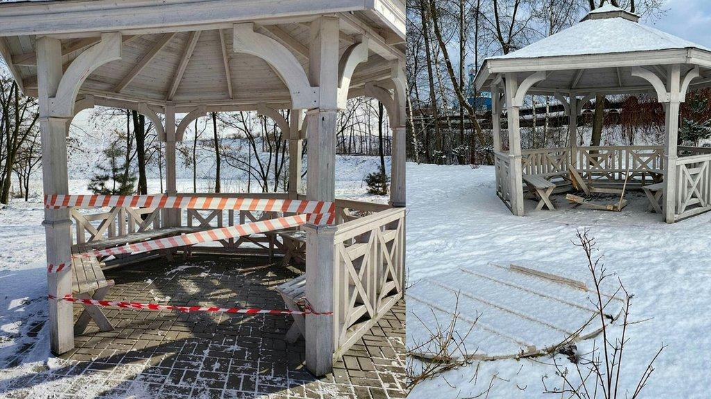 Park Angielski w Jaworznie znowu zdewastowany