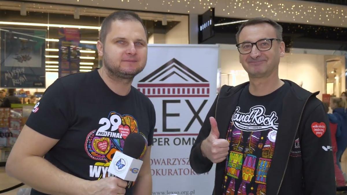 Prokurator Mariusz Krasoń w Jaworznie w ramach 31. Finału WOŚP