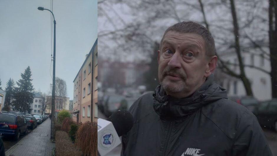 Latarnie na ul. Gwarków nie świecą. Mieszkańcom pomimo prób nie udało się doprosić o interwencję służb
