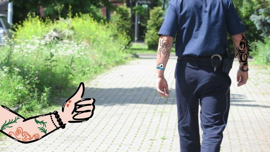 Policjanci będą mogli mieć tatuaże w widocznych miejscach w trakcie służby