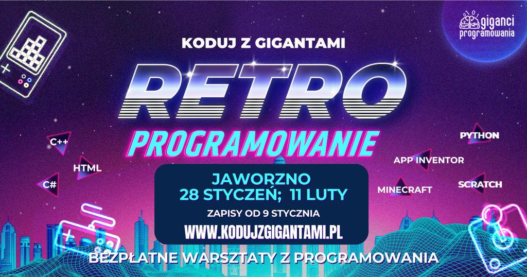 Programowanie w świecie retro gier dla dzieci i młodzieży! Startują bezpłatne warsztaty “Koduj z Gigantami - Retroprogramowanie”