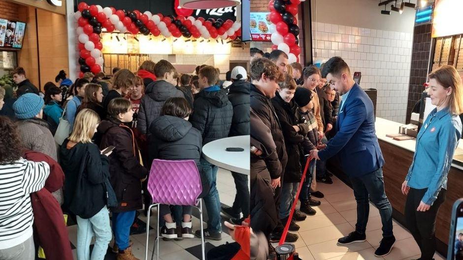 Tłumy na otwarciu Pizzy Hut w Jaworznie