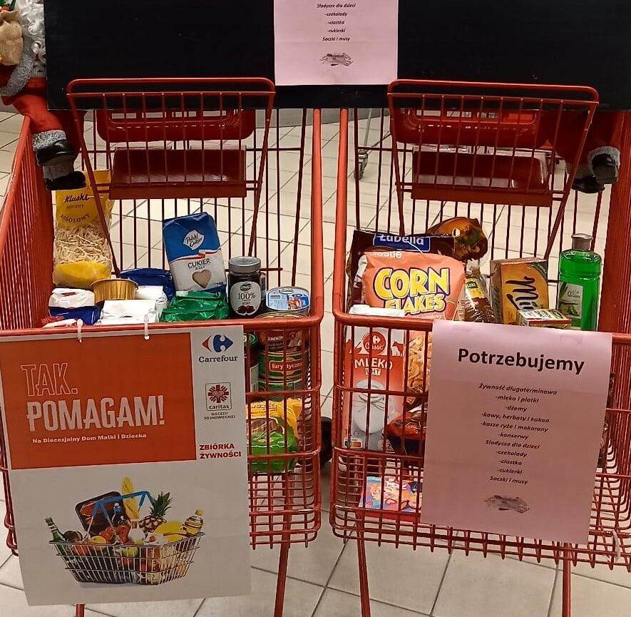 Carrefour oraz Caritas organizują zbiórkę na rzecz Diecezjalnego Domu Matki i Dziecka