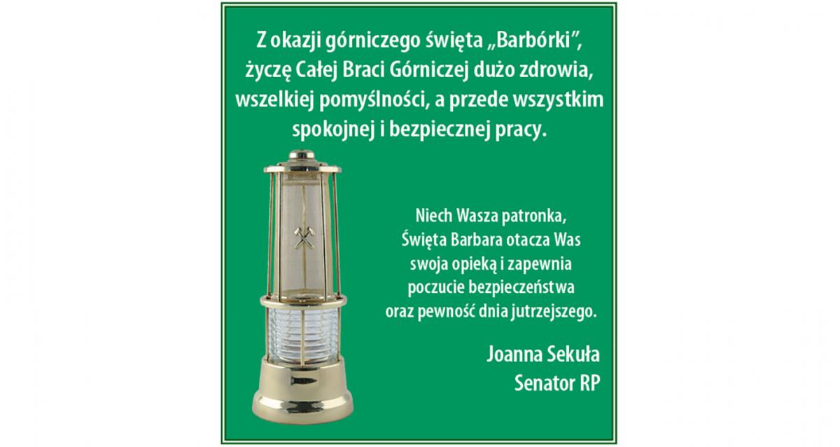 Z okazji górniczego święta 