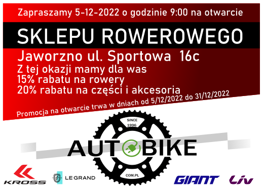 Otwarcie nowego salonu rowerowego w Jaworznie