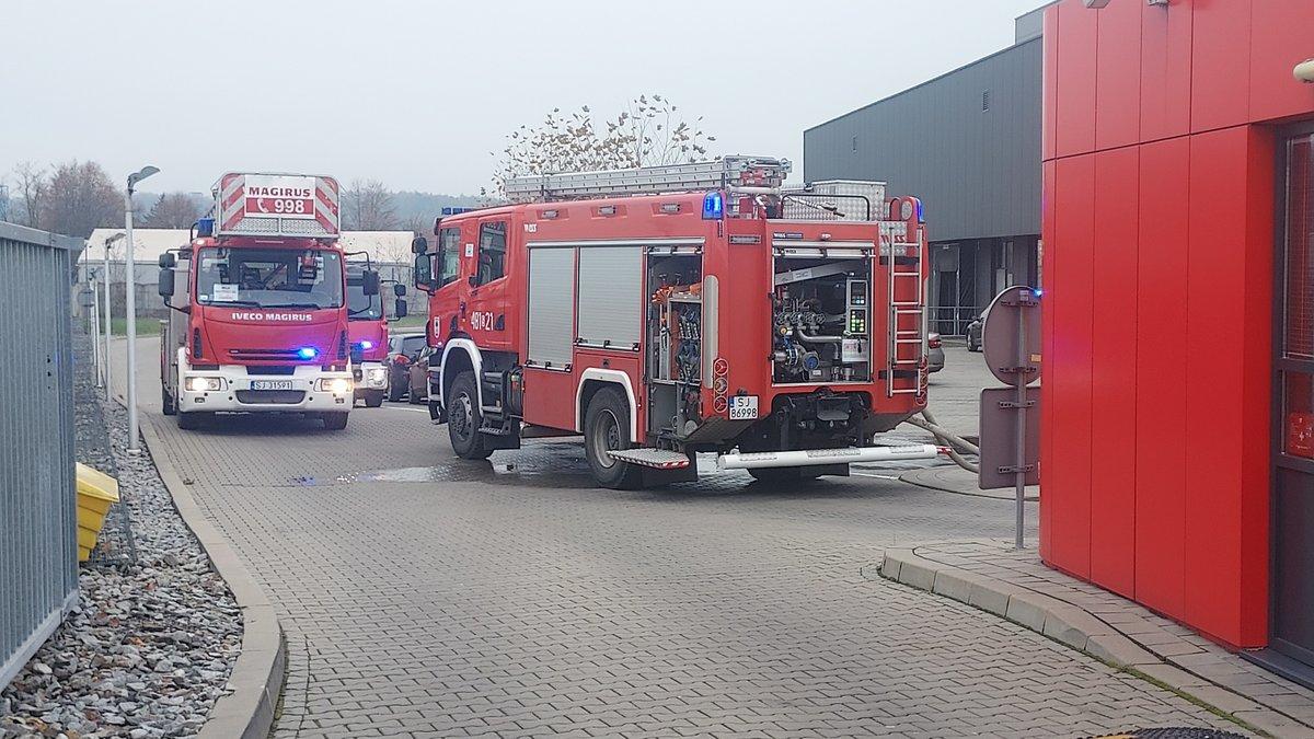 Pożar hali magazynowej przy ulicy Młynarskiej