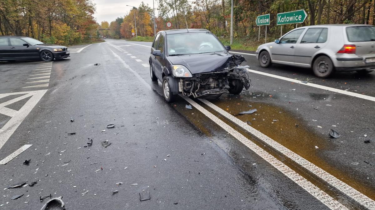 Kolizja przy ul. Moniuszki