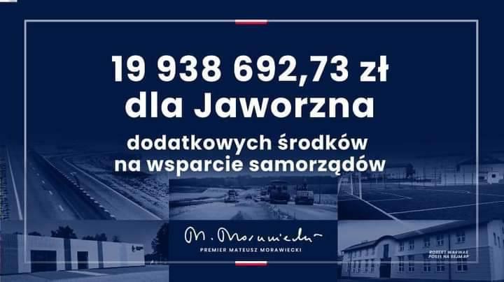 20 mln rządowego wsparcia dla Jaworzna
