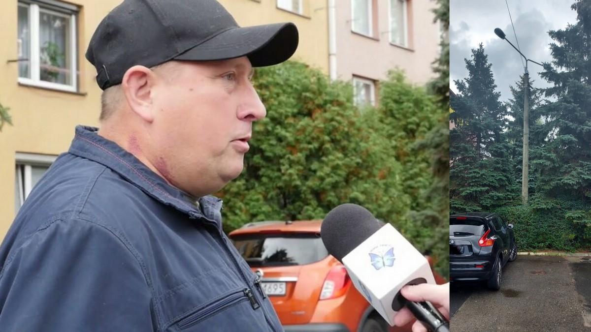 Latarnia na ul. Grunwaldzkiej nie świeci od 2 miesięcy — mieszkańcy nie wiedzą już gdzie zgłaszać ten problem