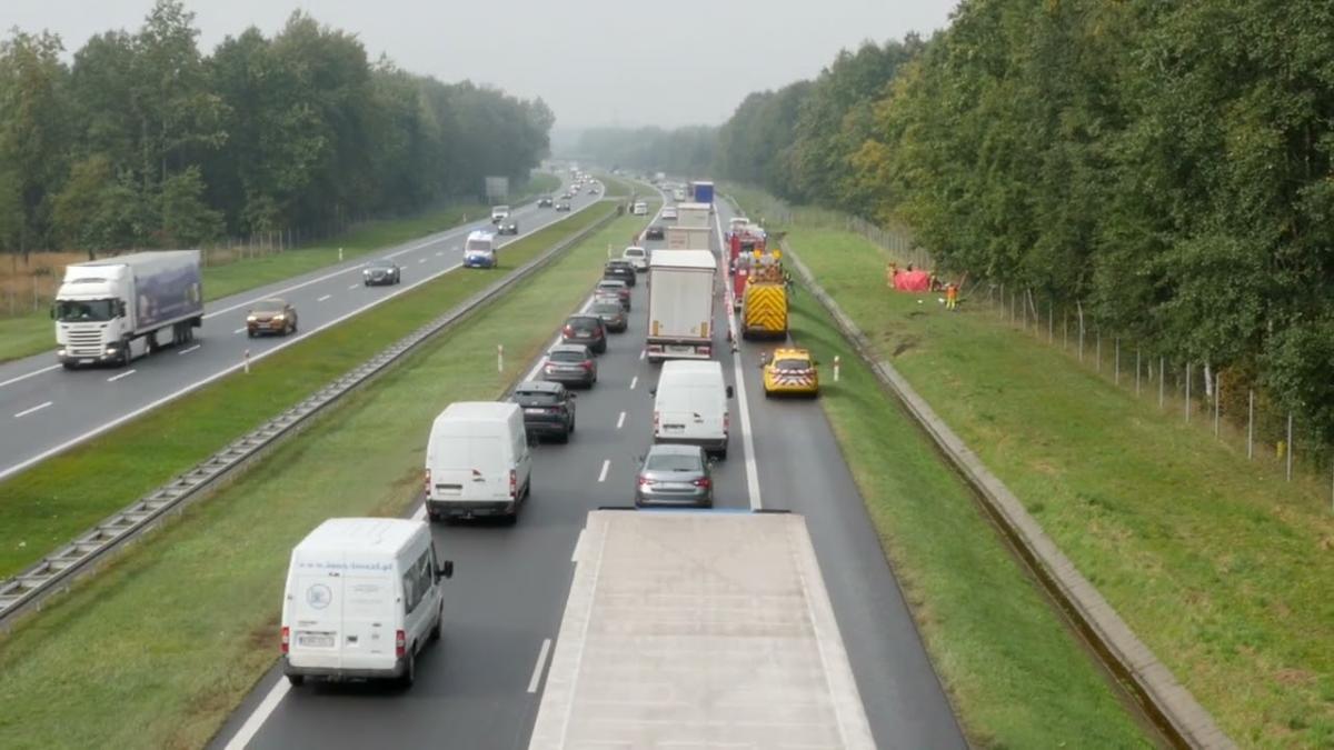 Poważny wypadek na A4 na wysokości Jaworzna