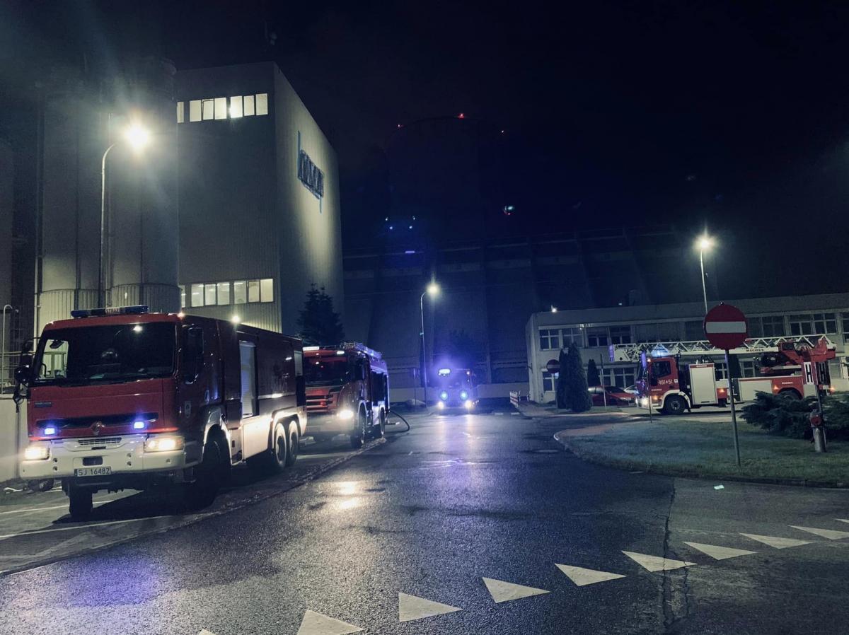 Pożar silosu z pyłem węglowym na ul. Promiennej