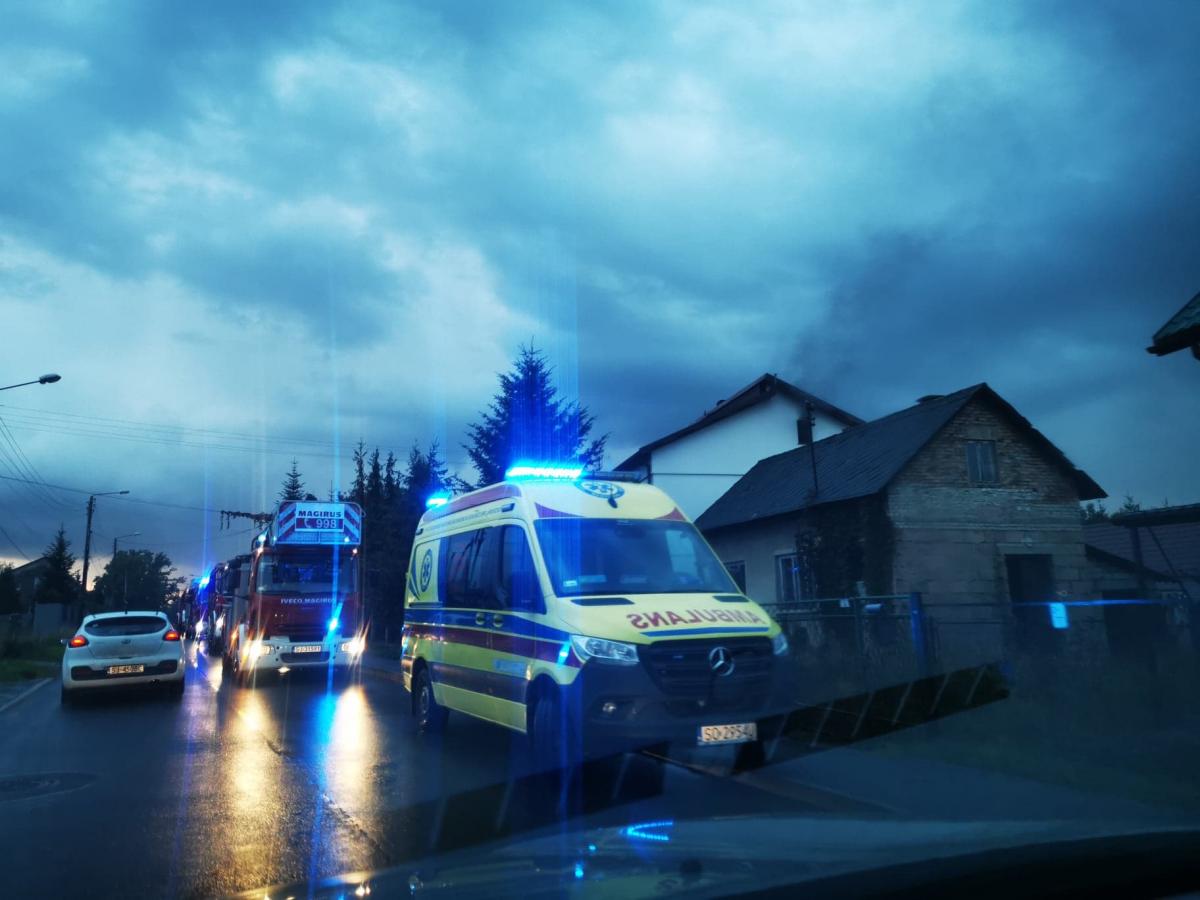 Pożar domu przy ul. Ciężkowickiej