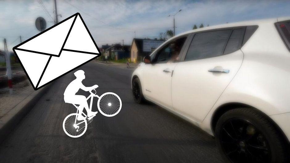 Agresja drogowa cd. historii - rowerzysta ma swój punkt widzenia