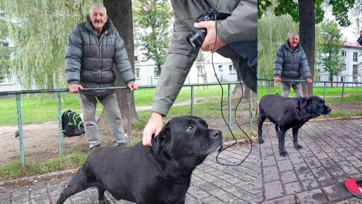 Stracił dach nad głową, ale psa nie opuścił - Pan Zdzisław potrzebuje pomocy