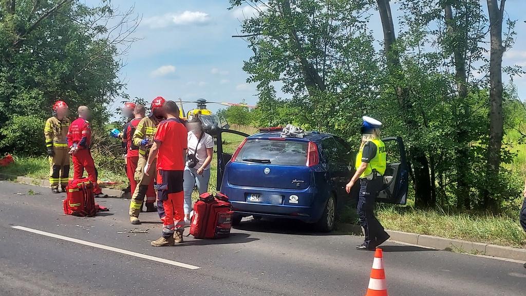 Nie dostosował prędkości i wypadł z drogi. Kierowca z Mysłowic był pijany