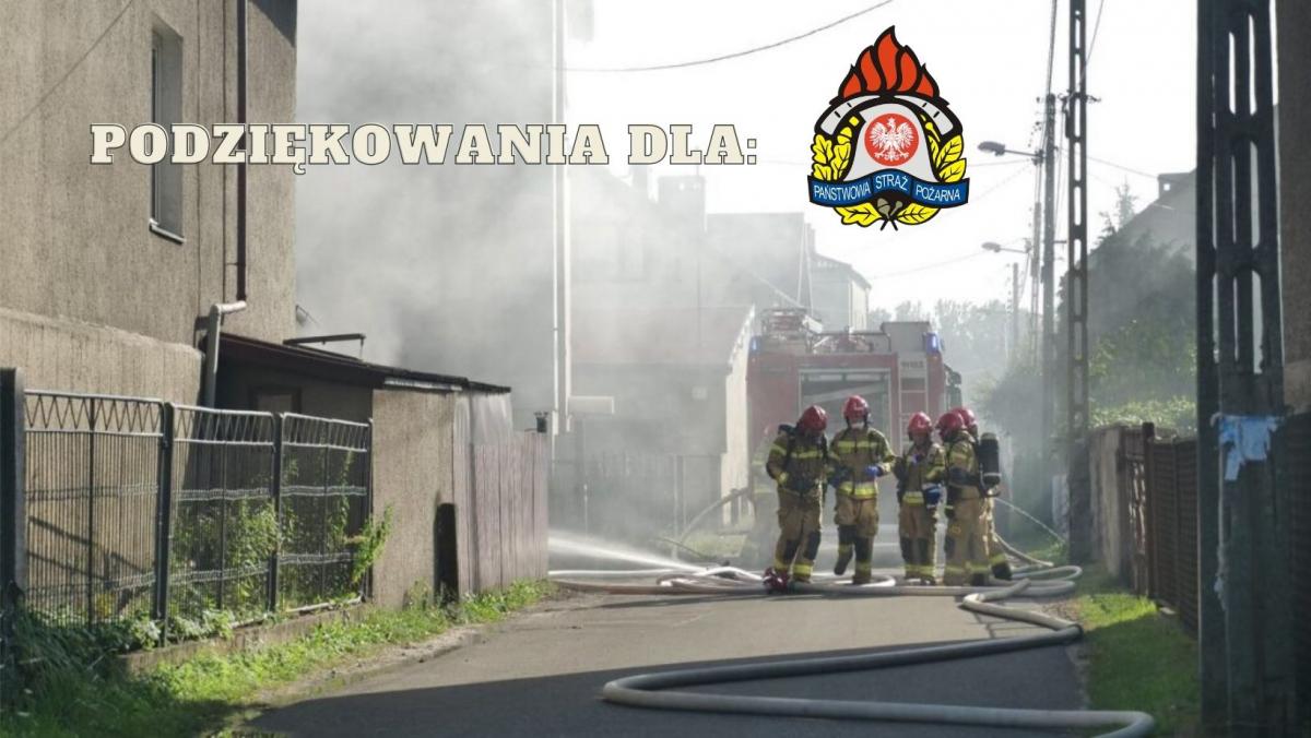 Mieszkaniec Jelenia dziękuje osobiście strażakom za ich akcje oraz służbę na rzecz mieszkańców