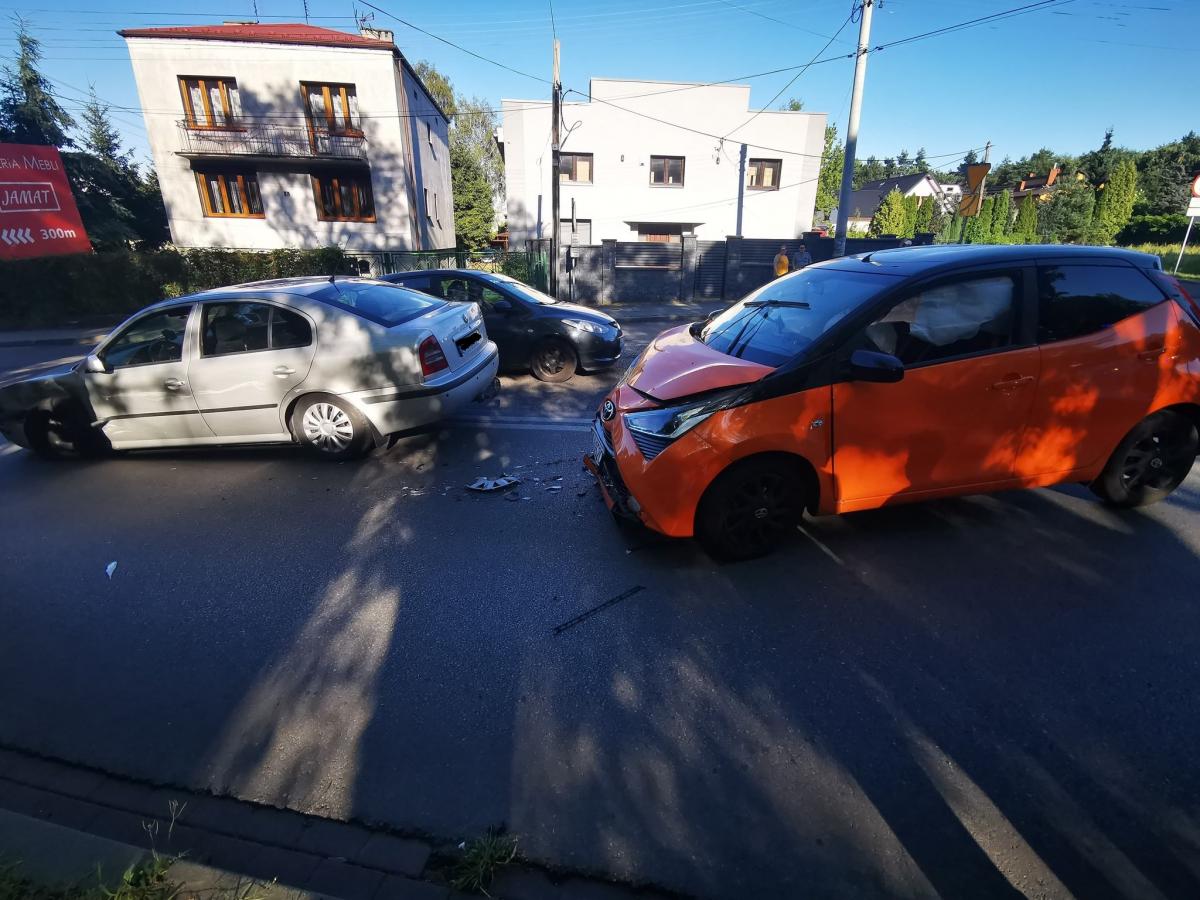 Kolizja przy ul. Jagiellońskiej