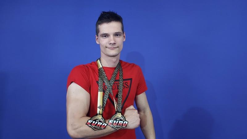 Łukasz Kopyść mistrzem Europy w siłowaniu się na rękę prawą i lewą