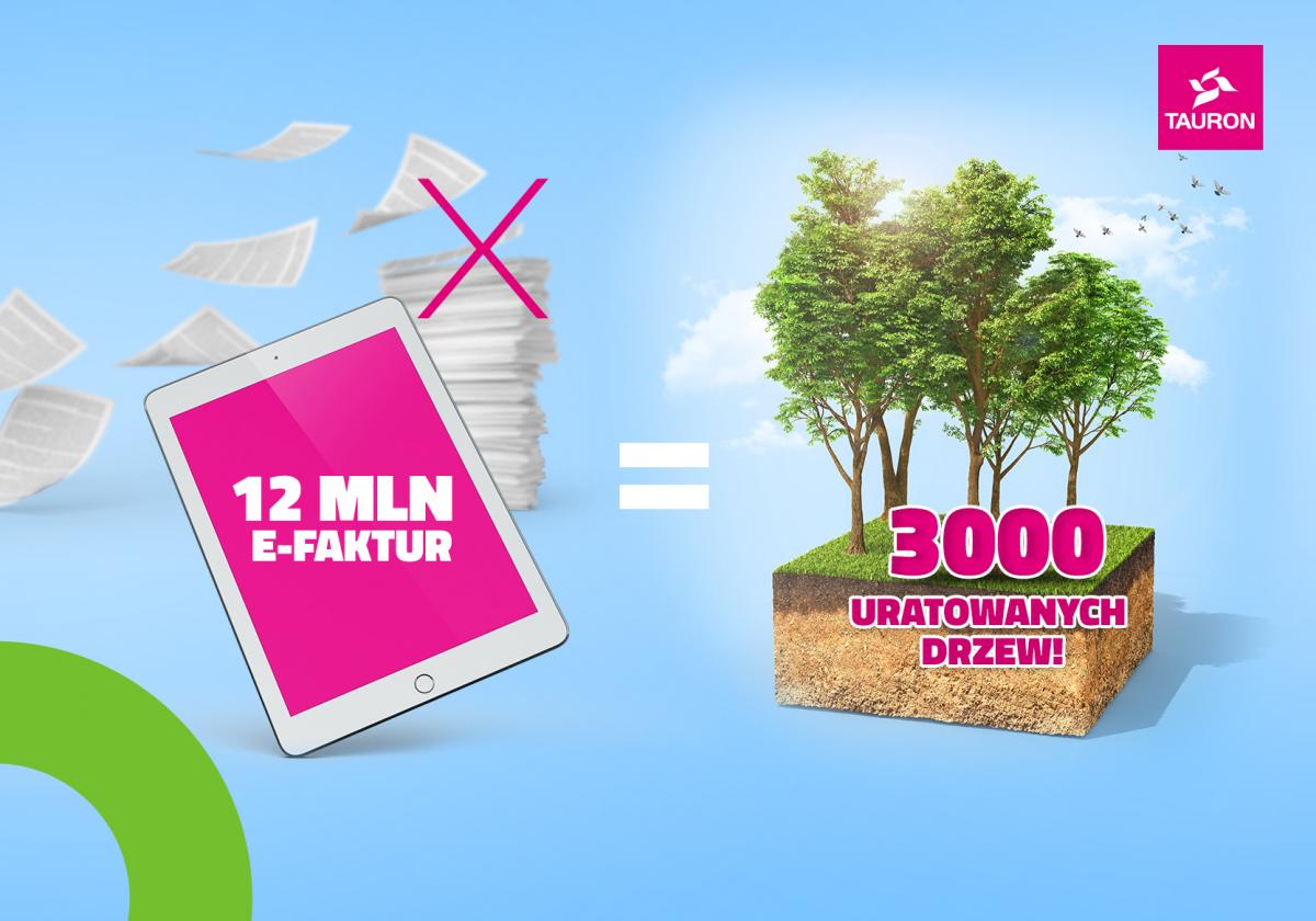Tysiące drzew zamiast papieru. Zgarnij kasę od TAURONA