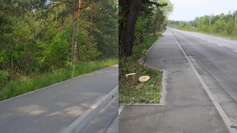 Chodnik przy ul. Bukowskiej poszerzony