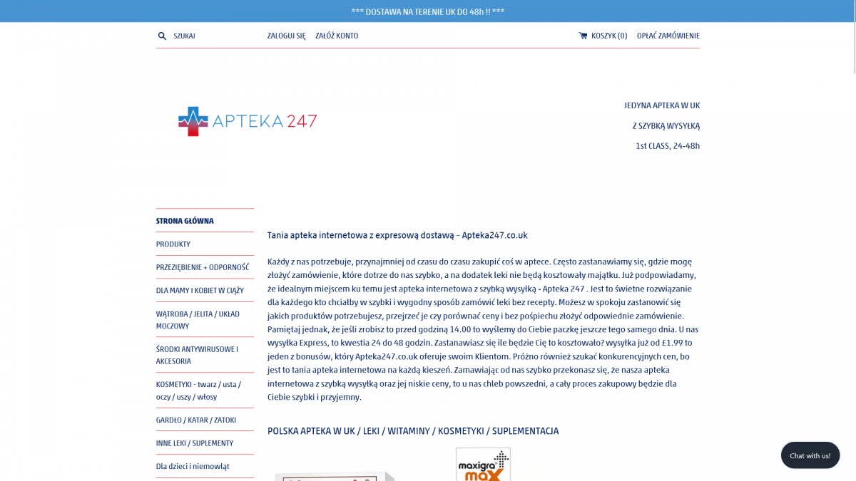Apteka z darmową dostawą